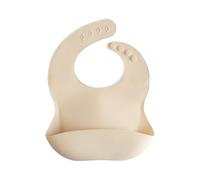 mushie | Bavaglino Silicone | Bavaglino Impermeabile Regolabile | Facile da Pulire | 4 Misure Regolabili con tasca Frontali Profonde | Senza BPA | articoli per neonati & bambini | Shifting Sands