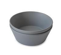 mushie Ciotole Bambini | Set di 2 Ciotole | Stoviglie Riutilizzabili Senza BPA | Ciotole Sicure per Lavastoviglie e Microonde | Prodotto in Danimarca | Smoke