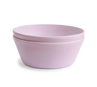 Ciotole Mushie per Bambini | Set di 2 Ciotole | Stoviglie Riutilizzabili Senza BPA | Ciotole Sicure per Lavastoviglie e Microonde | Prodotto in Danimarca | Soft Lilac