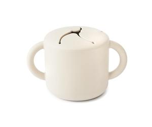 mushie | Contenitore Porta Cibo | Prova di Perdite | contenitore merenda scuola | Porta pranzo | Accessori per Bambini Sicuri e di Alta Qualità | Sicuro e Igienico | Ivory