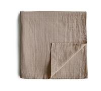 mushie | Coperta in Mussola per Neonato | 0-3 Mesi | 100% Cotone Biologico | Sacco per Dormire per Neonati | Pre-Lavato | copertina culla bambino, plaid bebe | Prodotto in Danimarca | Natural