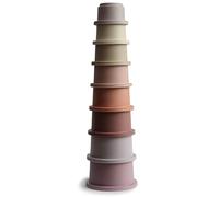 Mushie Stacking Cups Toy giocattolo 3 in 1 Petal 8 pz