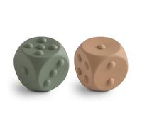 mushie Dice Press Toy | Giocattolo sensoriale da premere e Far scoppiettare | Sviluppo delle capacità motorie Fini | Insegna l’aritmetica Semplice | 100% Silicone Alimentare |