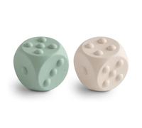 Mushie Dice Press Toy | Giocattolo sensoriale da premere e far scoppiettare | Sviluppo delle capacità motorie fini | Insegna l’aritmetica semplice | 100% Silicone Alimentare |