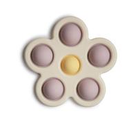 mushie Flower Giocattolo a spinta Soft Lilac/Pale Daffodil/Ivory