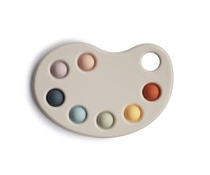Mushie Giocattolo per Bambini (10+ Mesi) | promuove Le capacità motorie e incoraggia l'esplorazione sensoriale con Bolle Che Possono Essere spinte e Spuntate | Multicolor Palette