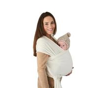 Mushie | Marsupi a Fascia | Cotone Organico | Fascia Porta Bebe | Sleepy Wrap | Accessori per Bambini Sicuri e di Alta Qualità | Consigliato per bambini da 3,6 a 14,9 kg | Ivory