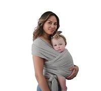 Mushie | Marsupi a Fascia | Cotone Organico | Fascia Porta Bebe | Sleepy Wrap | Accessori per Bambini Sicuri e di Alta Qualità | Consigliato per bambini da 3,6 a 14,9 kg | Gray Melange