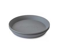 mushie Piatti Bambini | Set di 2 Piatti Senza BPA | Stoviglie Sicure per Lavastoviglie e Microonde | Prodotto in Danimarca | Smoke