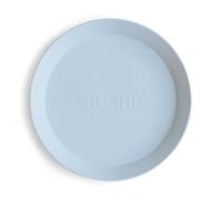 mushie Piatti Bambini | Set di 2 Piatti Senza BPA | Stoviglie Sicure per Lavastoviglie e Microonde | Prodotto in Danimarca | Powder Blue