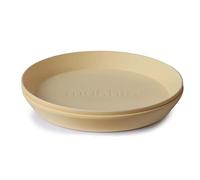 mushie Piatti Bambini | Set di 2 Piatti Senza BPA | Stoviglie Sicure per Lavastoviglie e Microonde | Prodotto in Danimarca | Pale Daffodil