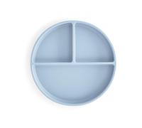 Mushie | Piatto diviso per bambini con ventosa antiscivolo | piatti per lo svezzamento | Senza BPA | Lavabile in lavastoviglie | Sicuro e di alta qualità | Per bambini, ragazzi e ragazze | Powder Blue