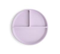 mushie | Piatto diviso per bambini con ventosa antiscivolo | piatti per lo svezzamento | Senza BPA | Lavabile in lavastoviglie | Sicuro e di alta qualità | Per bambini, ragazzi e ragazze | Soft Lilac