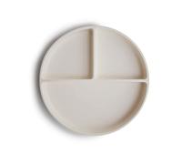 mushie | Piatto diviso per bambini con ventosa antiscivolo | piatti per lo svezzamento | Senza BPA | Lavabile in lavastoviglie | Sicuro e di alta qualità | Per bambini, ragazzi e ragazze | Ivory