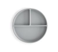 Mushie | Piatto diviso per bambini con ventosa antiscivolo | piatti per lo svezzamento | Senza BPA | Lavabile in lavastoviglie | Sicuro e di alta qualità | Per bambini, ragazzi e ragazze | Stone