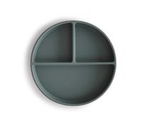 Mushie | Piatto diviso per bambini con ventosa antiscivolo | piatti per lo svezzamento | Senza BPA | Lavabile in lavastoviglie | Sicuro e di alta qualità | Per bambini, ragazzi e ragazze | Dried Thyme