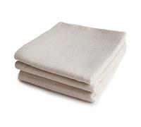mushie | Set Di 3 Mussole Quadrati Allattamento | Cotone Organico | 58,42 x 59,69 cm | Accessori per Bambini Sicuri e di Alta Qualità | Fog