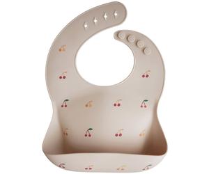 Mushie Silicone Baby Bib bavaglino Cherries 1 pz
