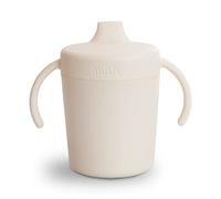 mushie Sippy Cup | Made in Danimarca | Coperchio e maniglie a torsione resistente alle perdite, 6 mesi + (avorio)
