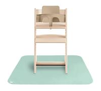 Mushie Splat Mat 108x108 cm | Tappetino impermeabile, leggero, resistente e senza BPA | Perfetto per seggiolone, pappa e svezzamento, protezione pavimento (Roman Green)