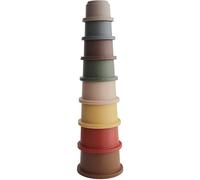 Mushie Stacking Cups Toy giocattolo 3 in 1 Retro 8 pz