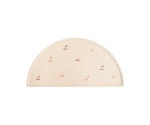 Mushie Tovaglietta in Silicone per Bambini | Antiscivolo | senza BPA | Accessori per Bambini Sicuri e di Alta Qualità | Lavabili in Lavastoviglie | Cherries