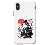 Mushin Zen Warrior Con Katana Cherry Blossom Sun Custodia per iPhone X/XS