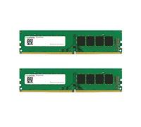 Mushkin Essentials - DDR4 Desktop DRAM - 32 GB (2 x 16 GB) UDIMM Memory Kit - 3200MHz (PC4-25600) CL-22 - 288 pin 1,2 V PC RAM - Dual-Channel - Bassa tensione - (MES4U320NF16GX2)