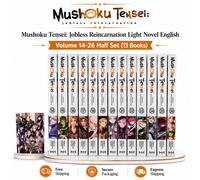 Mushoku Tensei Light Novel Inglese Vol. 1-26 Completo Softcover