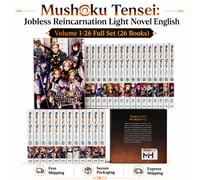Mushoku Tensei Light Novel Inglese Vol. 1-26 Completo Softcover
