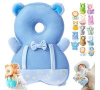 Mushplushies Head Protector, Adjustable Baby Head Protection Backpack, Mush Plush Head Protection Backpack, Mushplushies Backpack, Head Protection Pillow for Walking Crawling (Bear)