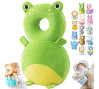 Mushplushies Head Protector, Adjustable Baby Head Protection Backpack, Mush Plush Head Protection Backpack, Mushplushies Backpack, Head Protection Pillow for Walking Crawling (Frog)