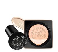 Mushroom CC Cushion - Moisturizing Long-Lasting Foundation With Primer | Concealing Setting Non-Caking Formula | Mushroom Puff For Application, Natural Finish