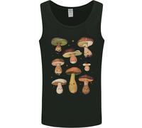 Mushroom Faces Foraging Mycology Uomo Vest Tank Top
