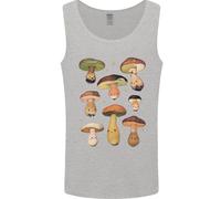 Mushroom Faces Foraging Mycology Uomo Vest Tank Top