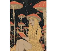 Mushroom Forest Reader Grid Fantasy Journal - A4 0.5cm (0.196 inch) Diced Paper, 120 Pages: Cottagecore & Fairycore Graph Paper Notebook for Readers, Students, and Dreamers