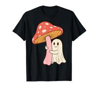 Mushroom Ghost Fungi Lover Spooky Nature Humor Maglietta