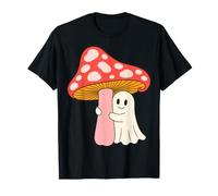 Mushroom Ghost Fungi Lover Spooky Nature Humor Maglietta