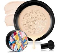 Mushroom Head Air Cushion CC Cream, BB Cream Foundation, Moisturizing Concealer,Mushroom Head Makeup,Makeup Long Lasting Matte (Ivory White, 10cm)