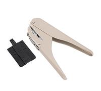 Mushroom Hole Notebook Puncher Creative Mini DIY Loose Leaf Manual Punching Machine Single Hole Paper Cutter for Office School Home Use with Positioning Ruler and Bottom Chip