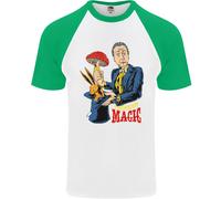 Mushroom Magic LSD Drug Culture Festival Uomo S/S Baseball T-Shirt