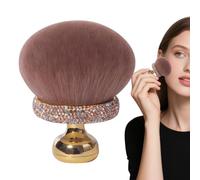 Mushroom Makeup Brush, Women Girls Loose Powder Blush Brush, 3.78 inches Adorable Compact Smooth Concealer Applicator, Travel Accessories for Mom and Daughter