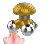 Mushroom Mini Massager - Massaggiatore manuale a doppia potenza, massaggiatore elettrico ricaricabile | Mini massaggiatore portatile con motore a vibrazione triangolare per alleviare la spalla-collo