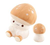Mushroom Plush, 13.7 Inch Cute Soft Funny Doll and Stuffed Mushroom Toys Long Tail, Huggable Feature, Plush Toy Accessory with Usage for Christmas Birthday Home Office Dorm Car Sofa Living Room