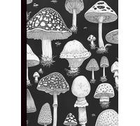 Mushroom Sketchbook: Large Unlined Book with Blank Pages for Drawing, Sketching, Journaling and Doodling