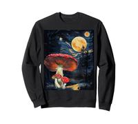 Mushroom Starry Night - Van Gogh Inspired Tee Felpa