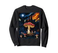Mushroom Starry Night - Van Gogh Inspired Tee Felpa