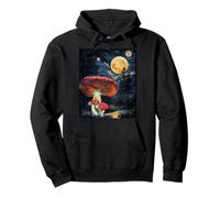 Mushroom Starry Night - Van Gogh Inspired Tee Felpa con Cappuccio