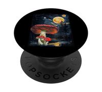 Mushroom Starry Night - Van Gogh Inspired Tee PopSockets PopGrip Adesivo