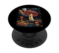 Mushroom Starry Night - Van Gogh Inspired Tee PopSockets PopGrip Adesivo